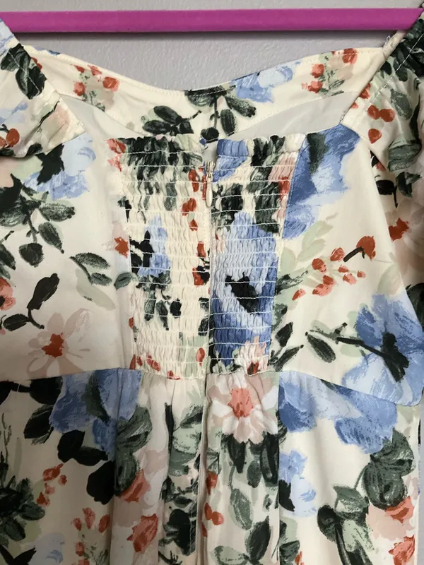Abercrombie & Fitch Floral Puff Sleeve Dress XSP - Image 8