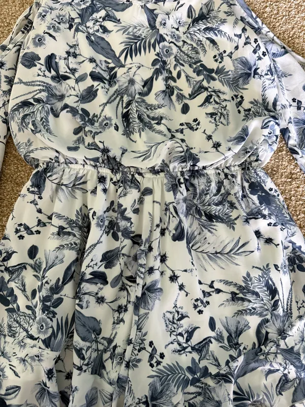 Altar'd State Floral Blue Romper - Image 2