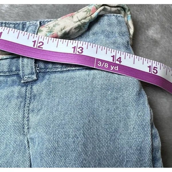 American Eagle Womens Size Medium Jean Shorts Tie Belt Blue Denim Casual Spring - Image 8