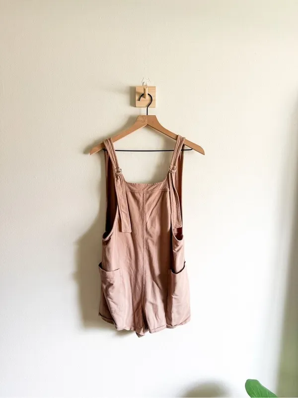 Evereve Bobi Cotton Short Overalls Size XS - Image 4