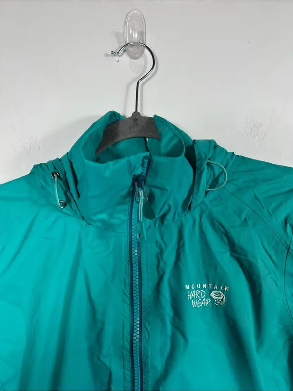 Mountain Hardwear Plasmic Ion‎ Rain Jacket Women’s Medium Teal Waterproof - Image 5