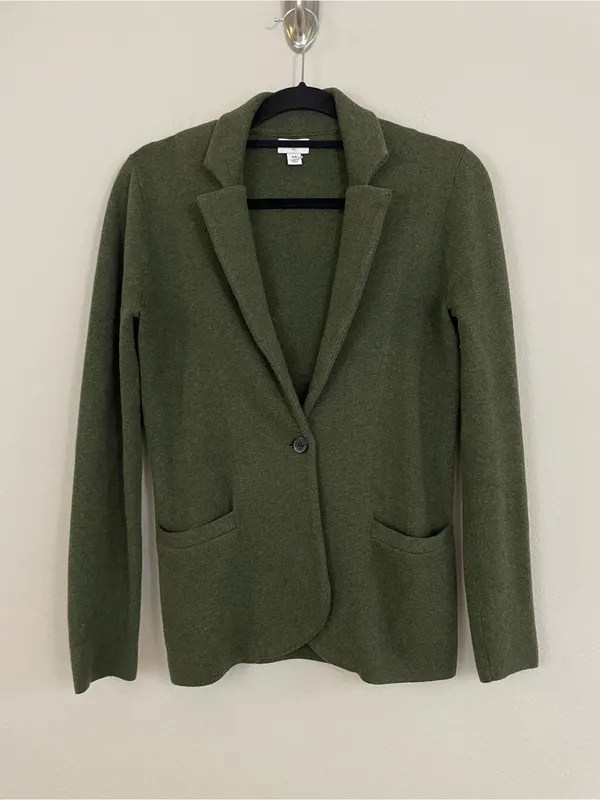 J. Crew Green Schoolboy Classic Fit Sweater Blazer Size XS - Image 3