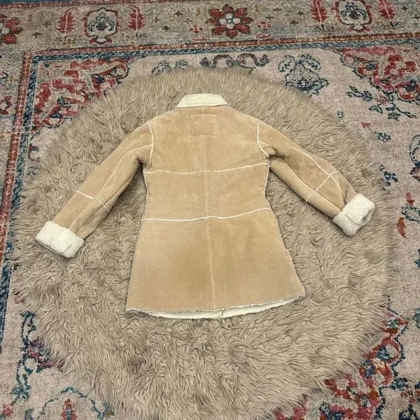 Y2k HG Outerwear Suede Jacket size Small Tan - Image 5