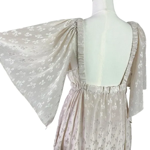 Free People Dainty Ethereal Fairy Cha Cha Maxi Dress in Ivory Cream Size Medium - Image 10