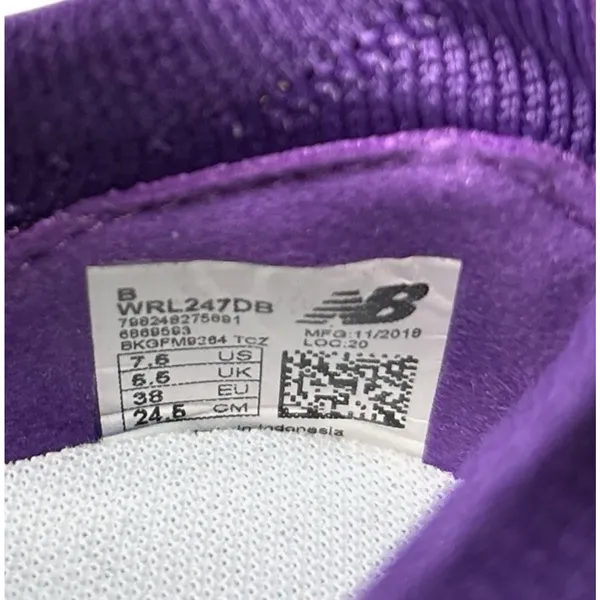 New Balance 247 Women's Sneakers Purple Size 7.5 NEW Athletic Walking Shoes - Image 5