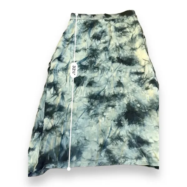 Zara The Batik‎ Blue Tie Dye Pull-On Midi Skirt Sz M - Image 10