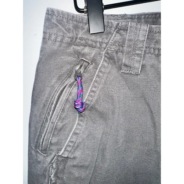 LL Bean Womens Size 8 Gray Cotton Blend Utility Cargo Pants Outdoor‎ Hiking - Image 3