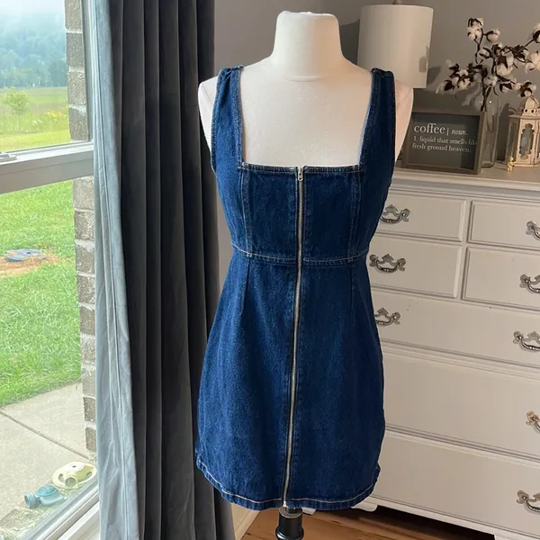BDG Urban Outfitters Denim Jumper Dress - Image 9