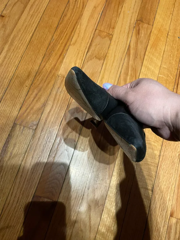 Franco Sarto Dune Leather Kitten Slip On Mules Sandals Pumps Heels coastal Pointed Toe Low Heel - Image 3