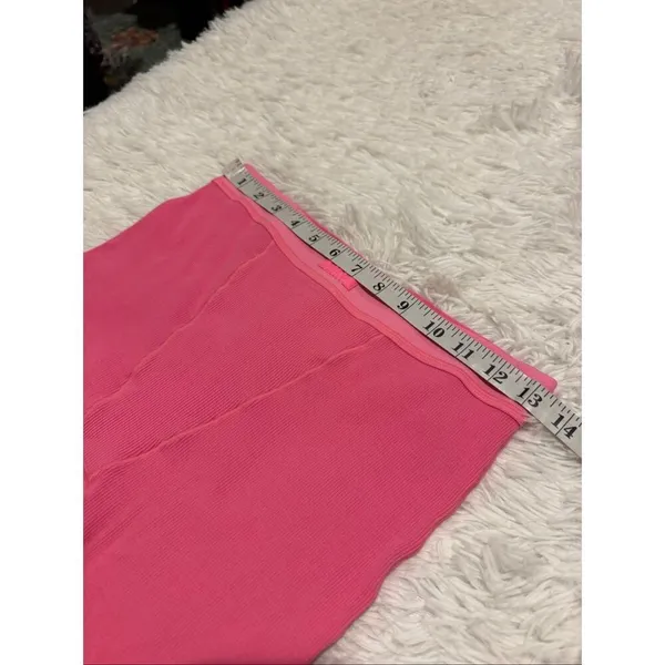 Skims Cotton Rib Boxer Shorts in Sugar Pink Medium - Image 4