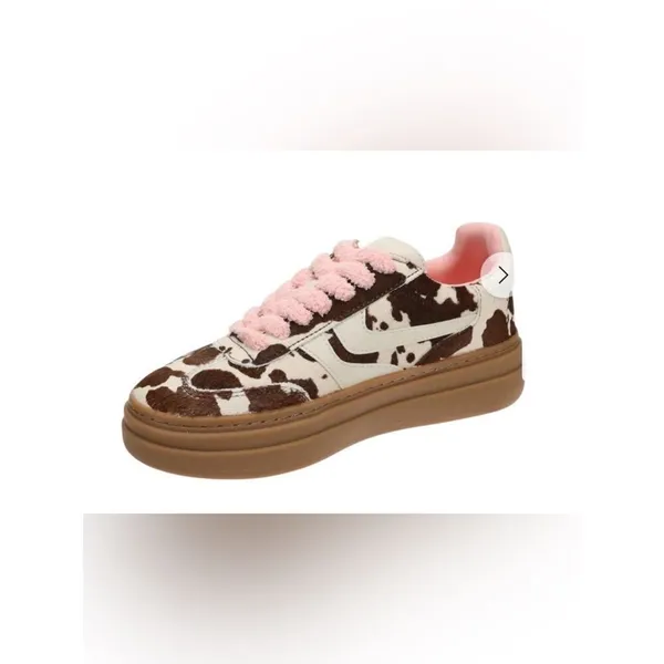 Steve Madden  Lace Up Brown Multi Sneakers(Size 8.5M) - Image 2