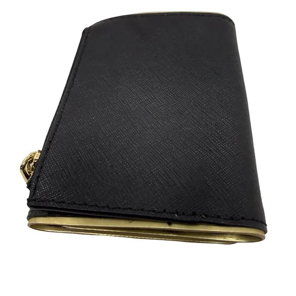 Michael Kors Black Foldable Wallet with Gold  Trim - Image 8