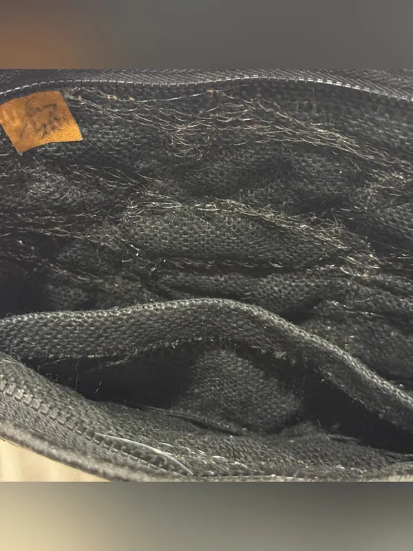 Vintage Snakeskin Reptile Patchwork Purse Puffy Shoulder Bag Unique Whimsy 80s Black - Image 7