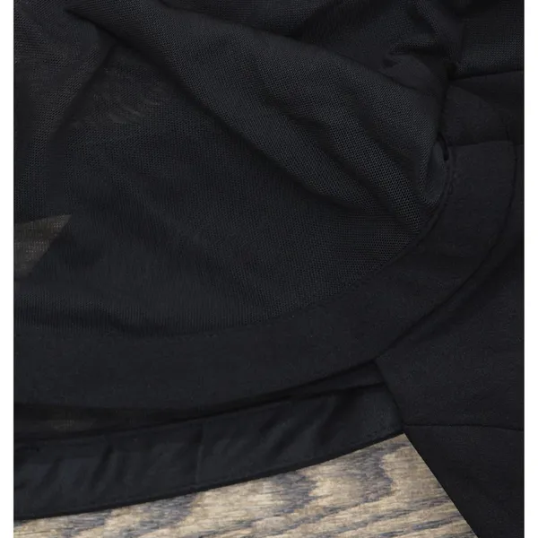 NWT City Studio Juniors Sheer Long Sleeve Mesh Fit Flare Skater Dress Black 0 - Image 9