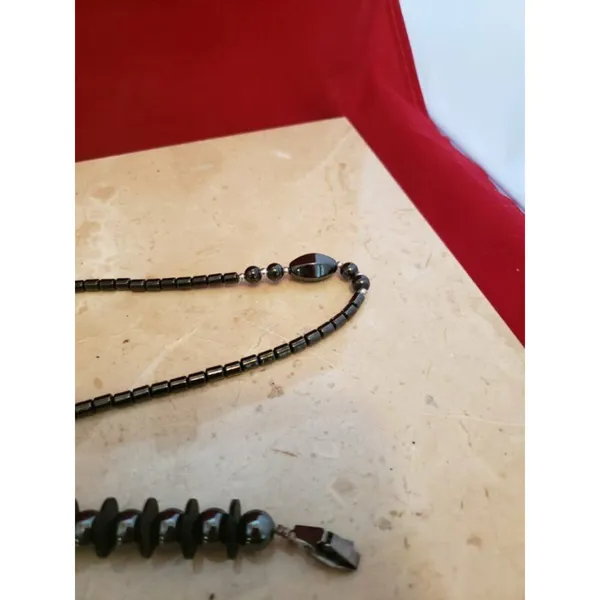 Lot of 2 Necklaces Black Necklaces For Wear Or Bead Breakdown - Image 3