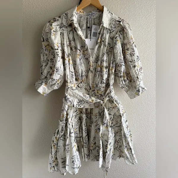 En Saison Cream Floral Mini Dress - Image 3