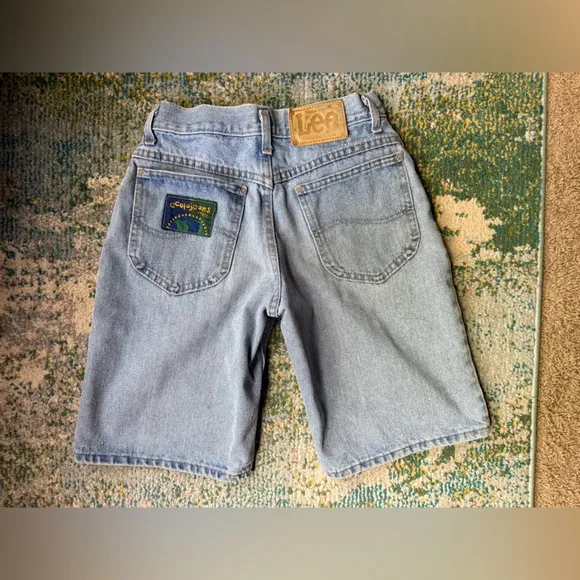 Vintage Ecolojeans by Lee long denim jean shorts, size 14 regular - Image 2