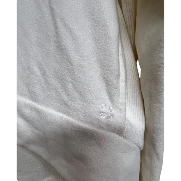 Sweaty Betty Funnel Neck Harmonise Luxe Sweatshirt‎ Cream Women’s Size Medium - Image 5