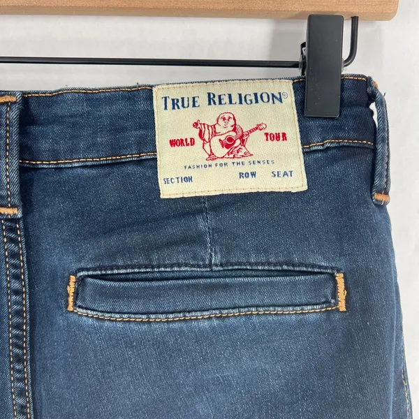 True Religion FEY Flare Jeans Womens 27 Blue Denim High‎ Rise All Day Modern - Image 8