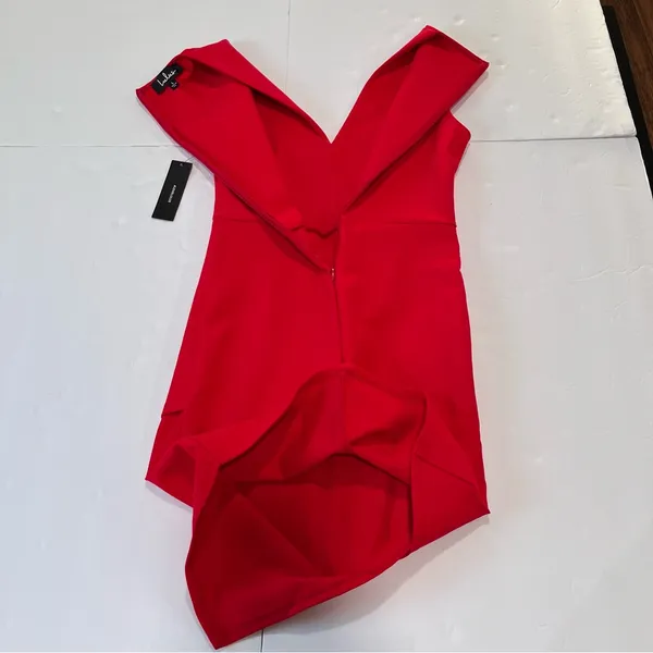 NWT Lulus Be Me Red Sleeveless Bodycon‎ Dress LARGE - Image 7
