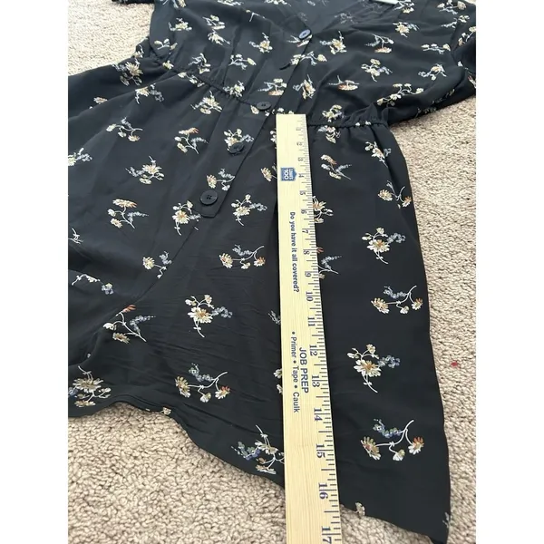 Madewell Daisy Print Button Up Boho Feminine Cottagecore Romper Size Large - Image 8