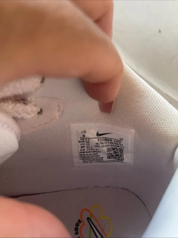 Nike Kids High-Top Sneakers in White with Yellow Swoosh and Neon Accents - Image 9
