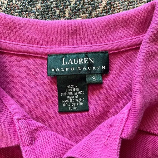 Vintage Lauren Ralph Lauren Classic Pink Polo Shirt Women’s S Preppy Y2K Chic - Image 14