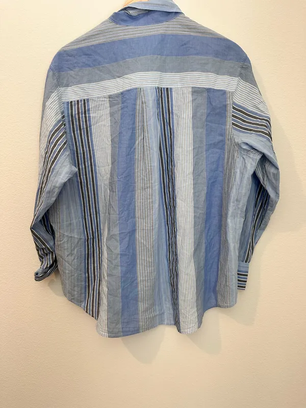 Gap The Big Shirt Blue Stripe - Image 2