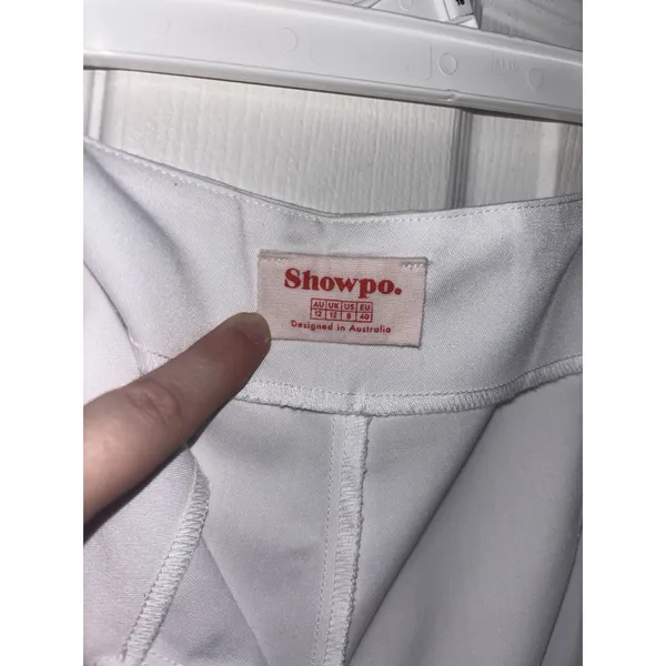 ShowPo White Never Let You Go Mini Skort 8 Preppy Minimal Tennis - Image 4