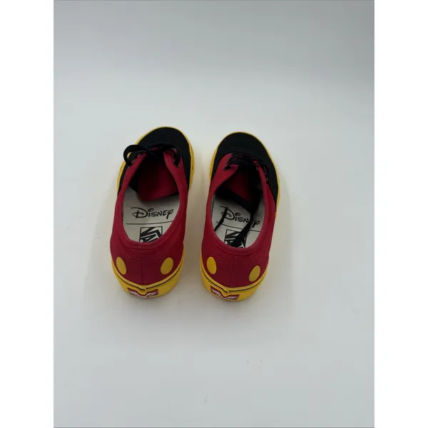 Vans X Disney Authentic Mickey Mouse low top skateboard sneakers size 7 - Image 3