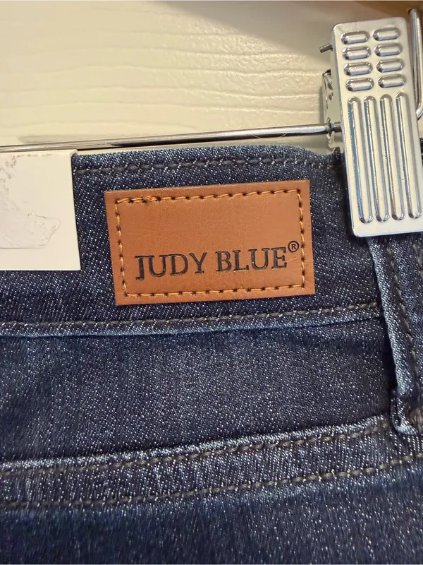 Judy Blue High Waisted Button Fly Skinny Fit Dark Blue JB82331DK Size 11/30 - Image 4