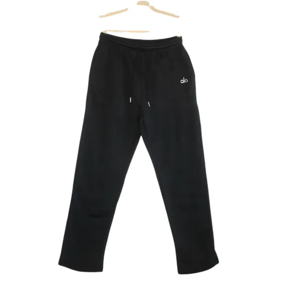 ALO Yoga Accolade Straight Leg Sweatpant Sz XL Black Fleece Inside Unisex Lounge - Image 2