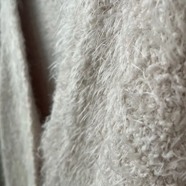 Stitch Fix Skies Are Blue Soft Shaggy Chunky Cardigan Ivory L - Image 3