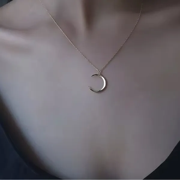 Boutique NWT Crescent Moon Necklace | Yellow‎ Gold Filled - Image 14