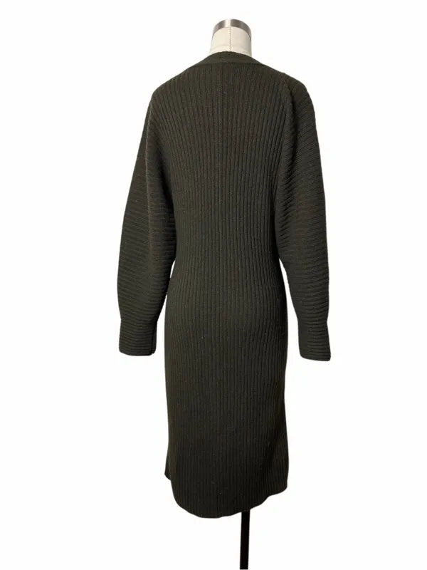VINCE Fitted Dolman Sleeve Dress - Image 4