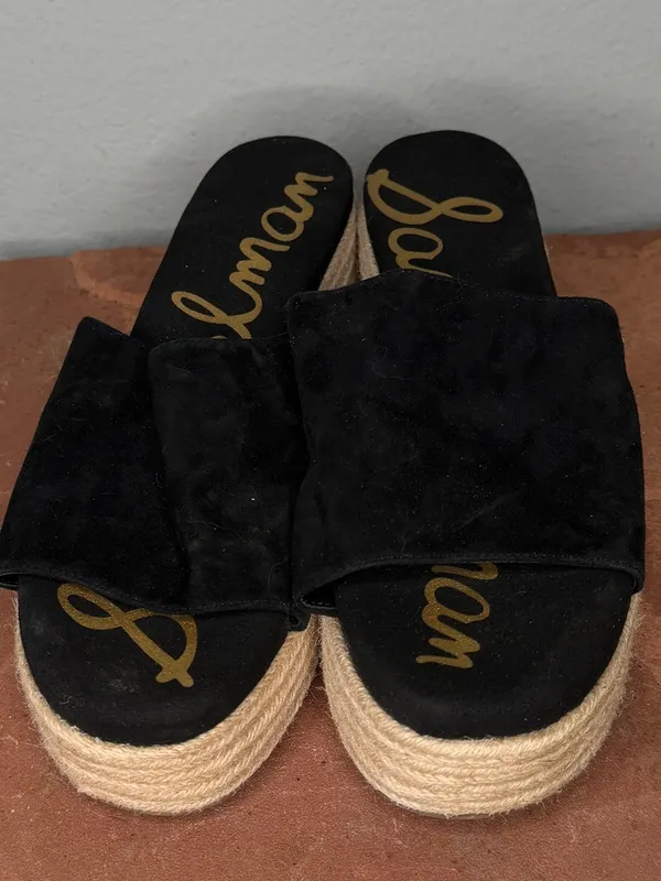 Sam Edelman Black Leather Platforms - Image 3