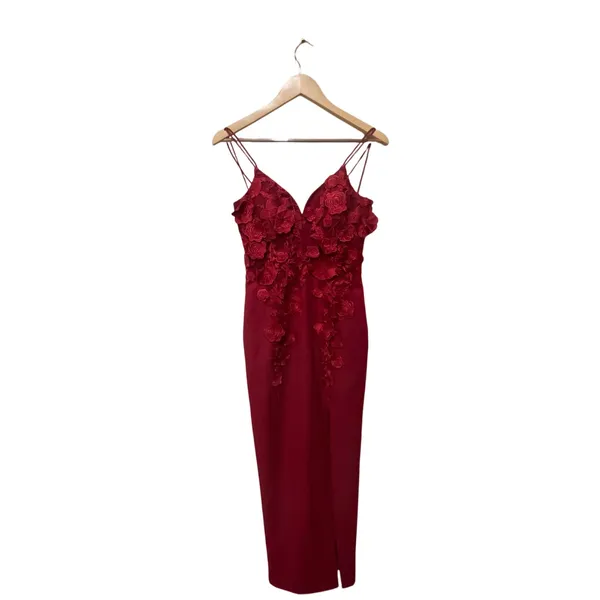 Bariano Floral Applique Gown‎ Size Small NWOT - Image 5