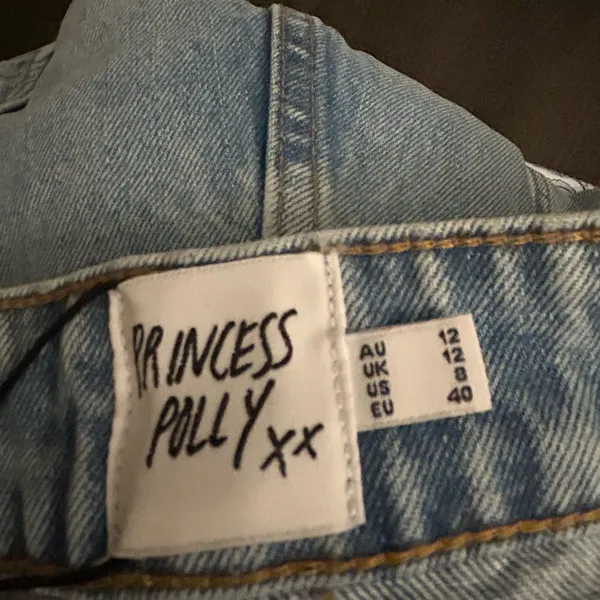 Princess Polly Brand Light Blue Denim Mini Skirt & Shorts combined TrendyFashion - Image 4