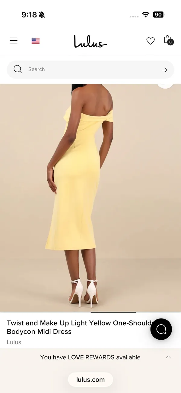 Yellow Lulus Midi Dress - Image 6