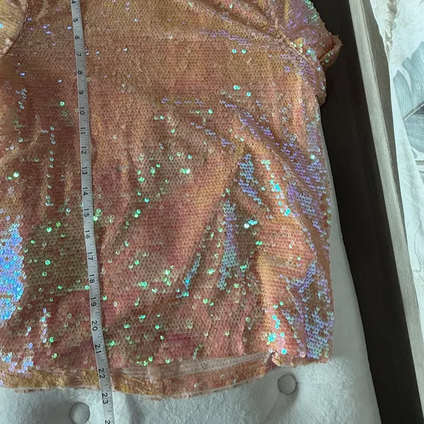 Endless Rose shirt sequined pink and peach new with tags - Image 12