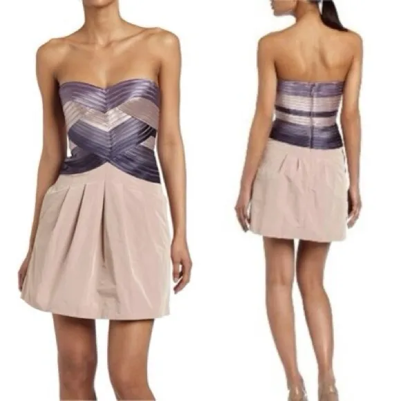 BCBG Maxazria Hana Strapless Corset Top Dress - Image 2
