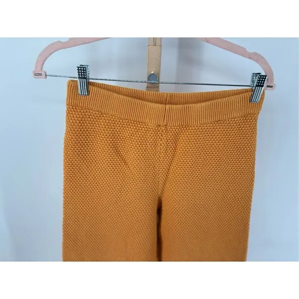 Free People Beach Waffle Knit Lounge Pants Boho Sweater Knit Crop Pants S - Image 7