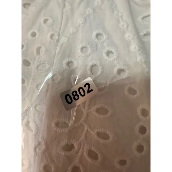 Alice + Olivia White Eyelet Strapless Crop Top Size 6 Fairycore Boho - Image 8