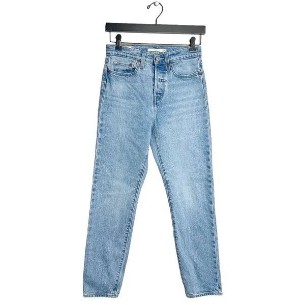 Levi's Premium wedgie for ankle light‎ wash jeans Sz 25 - Image 10