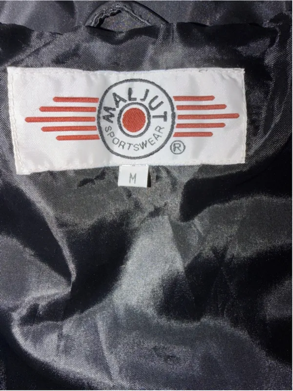 Vintage MALJUT Sportswear Long Coat M Black Cyberpunk 90s Trench Unisex - Image 4