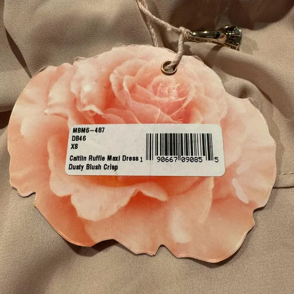 NWT Show Me Your Mumu Caitlin Ruffle Maxi Dress XS Boho Flowy Bridesmaid Prom - Image 3