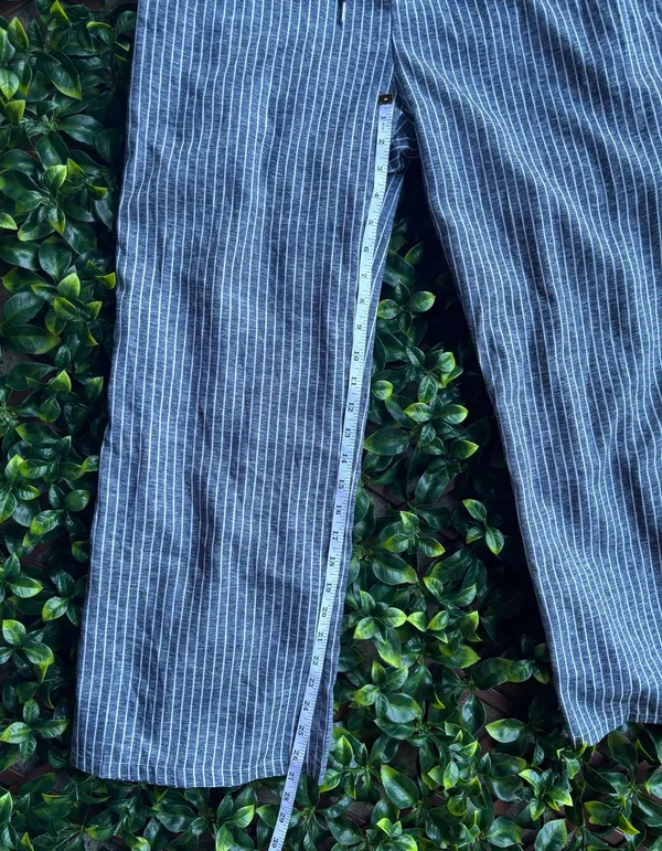 Striped pants Blue Size XL - Image 6