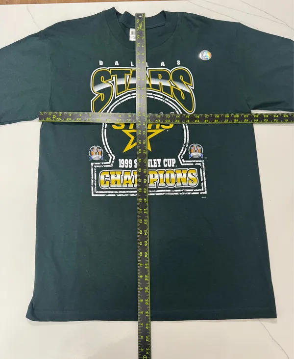 Vintage 1999 Dallas Stars Stanley Cup Champions T Shirt NHL Hockey NWT Large USA - Image 5