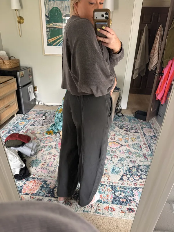 Aerie Barrel Pants gray  - Image 3