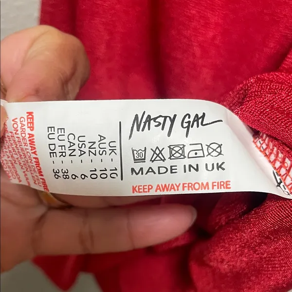 Nasty Gal Bold Red Mini Dress - Image 9